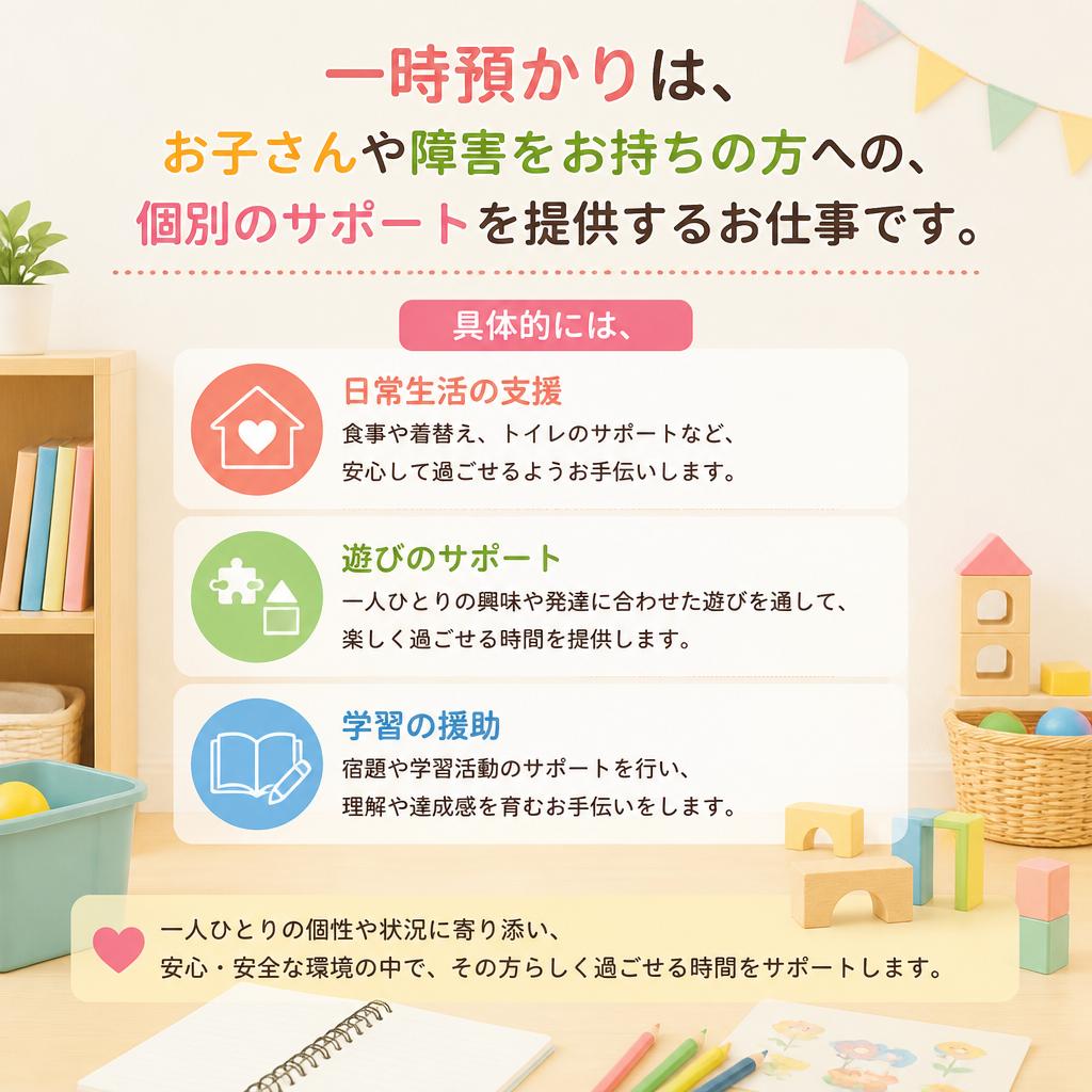 2. 一時預かりの具体的な仕事内容