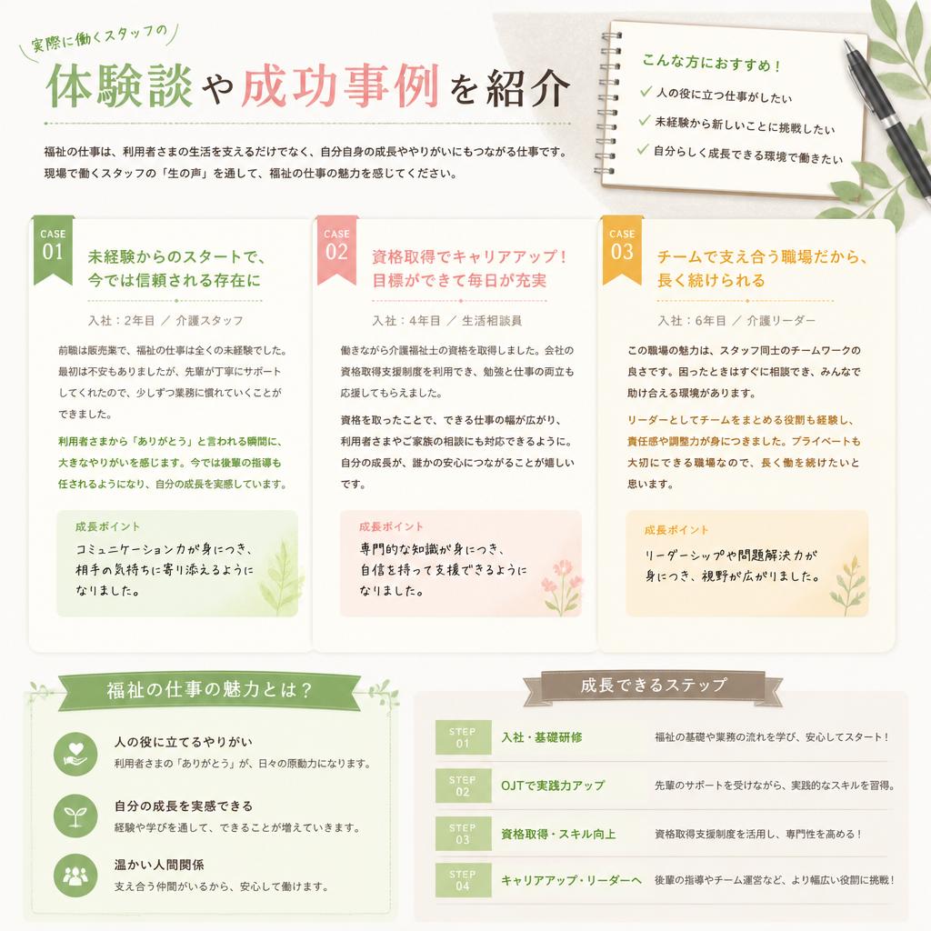 5. スタッフの声と成長の実績
